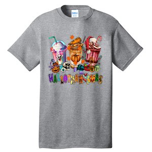 Happy Hallothanksmas Coffee Latte Halloween Thanksgiving Tall T-Shirt