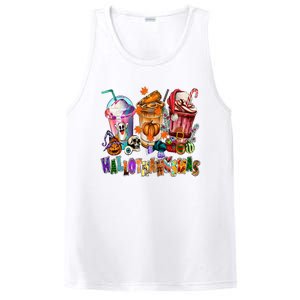 Happy Hallothanksmas Coffee Latte Halloween Thanksgiving PosiCharge Competitor Tank