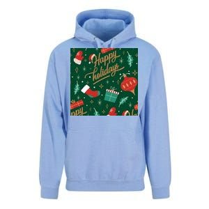 Happy Holidays Christmas Festive Unisex Surf Hoodie