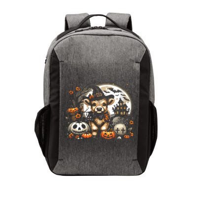 Halloween Highland Cow Print Witchy Cow Spooky Pumpkin Vneck Vector Backpack