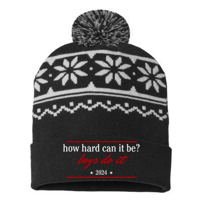 How Hard Can It Be Boy.S Do It 2024 USA-Made Snowflake Beanie