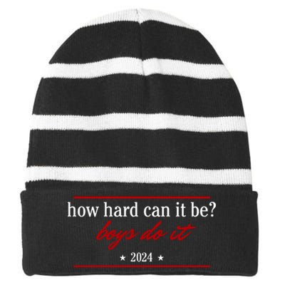 How Hard Can It Be Boy.S Do It 2024 Striped Beanie with Solid Band