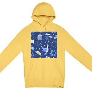 Hanukkah Holiday Celebration Premium Pullover Hoodie