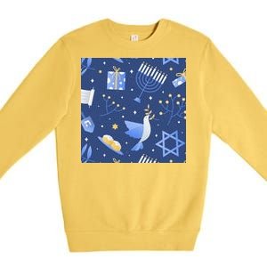 Hanukkah Holiday Celebration Premium Crewneck Sweatshirt