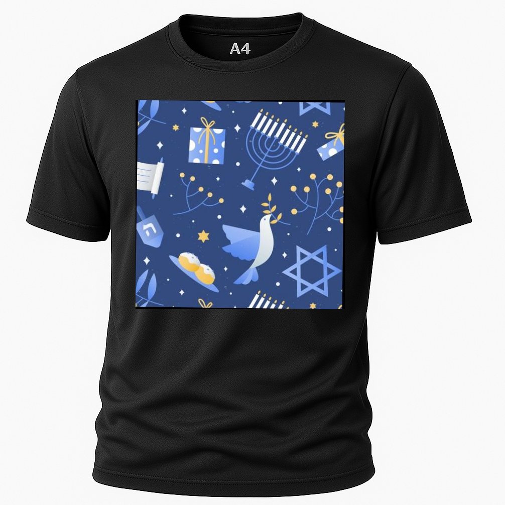 Hanukkah Holiday Celebration Cooling Performance Crew T-Shirt