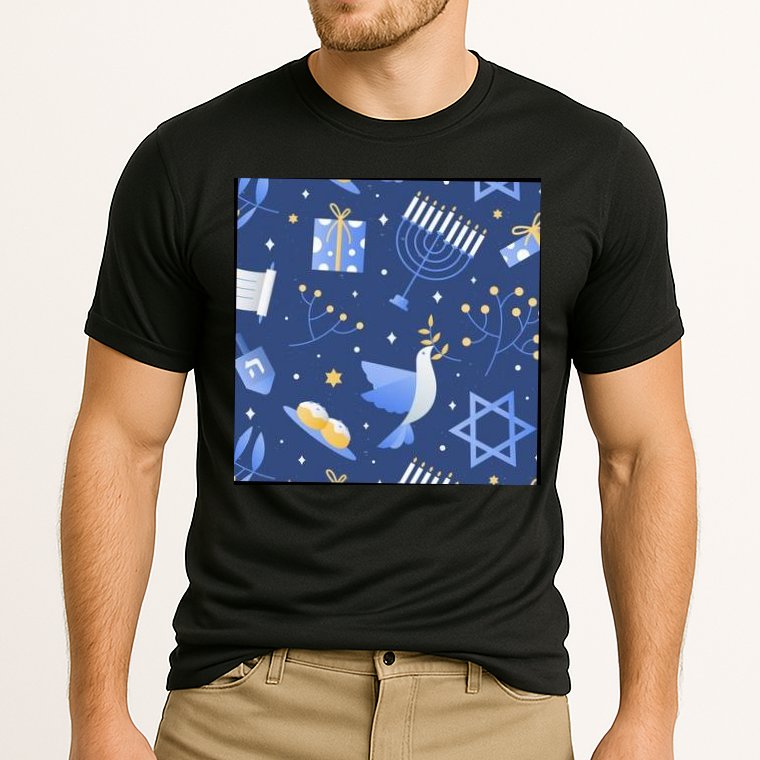 Hanukkah Holiday Celebration Cooling Performance Crew T-Shirt