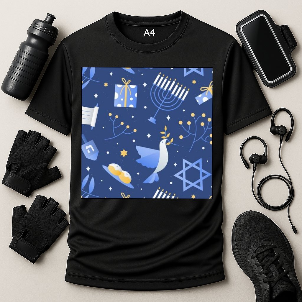 Hanukkah Holiday Celebration Cooling Performance Crew T-Shirt