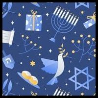 Hanukkah Holiday Celebration Button