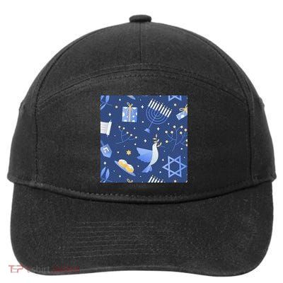 Hanukkah Holiday Celebration 7-Panel Snapback Hat