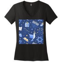 Hanukkah Holiday Celebration Women's V-Neck T-Shirt