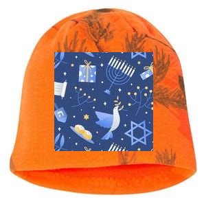 Hanukkah Holiday Celebration Kati - Camo Knit Beanie