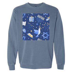 Hanukkah Holiday Celebration Garment-Dyed Sweatshirt