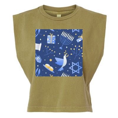 Hanukkah Holiday Celebration Garment-Dyed Women's Muscle Tee