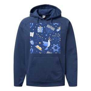 Hanukkah Holiday Celebration Performance Fleece Hoodie