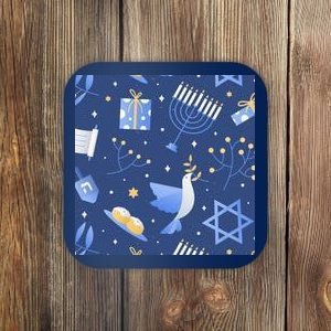 Hanukkah Holiday Celebration Coaster