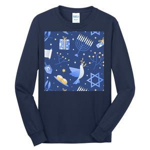 Hanukkah Holiday Celebration Tall Long Sleeve T-Shirt