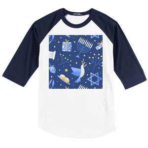 Hanukkah Holiday Celebration Baseball Sleeve Shirt