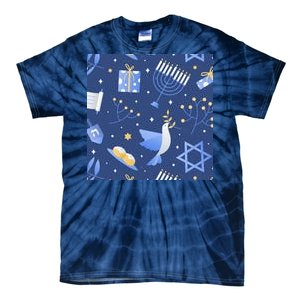 Hanukkah Holiday Celebration Tie-Dye T-Shirt