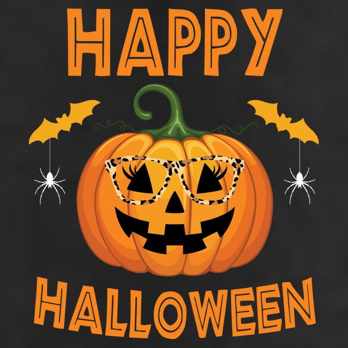 Happy Halloween Cute Pumpkin Leopard 11oz C Handle Ceramic Mug
