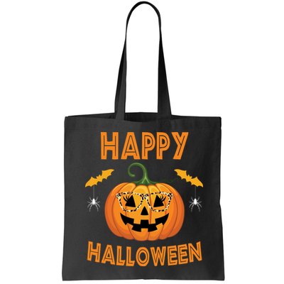 Happy Halloween Cute Pumpkin Leopard Bag