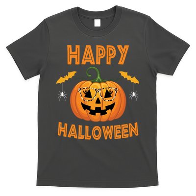 Happy Halloween Cute Pumpkin Leopard T-Shirt