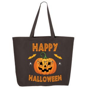 Happy Halloween Cute Pumpkin Leopard 25L Jumbo Tote