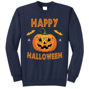 Happy Halloween Cute Pumpkin Leopard Sweatshirt