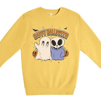 Happy Halloween Cute Monsters Premium Crewneck Sweatshirt