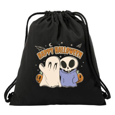 Happy Halloween Cute Monsters Drawstring Bag