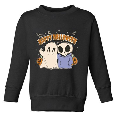 Happy Halloween Cute Monsters Toddler Sweatshirt
