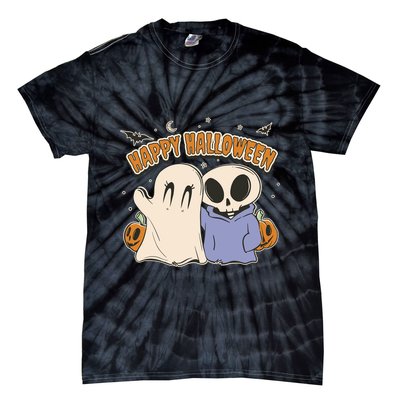 Happy Halloween Cute Monsters Tie-Dye T-Shirt