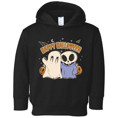 Happy Halloween Cute Monsters Toddler Hoodie