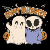Happy Halloween Cute Monsters Ladies Long Sleeve Shirt