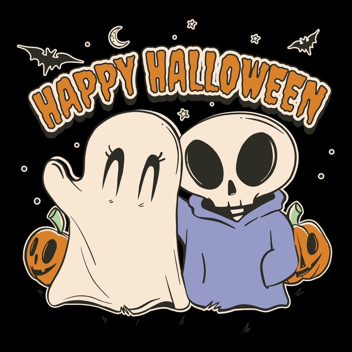 Happy Halloween Cute Monsters Ladies Long Sleeve Shirt