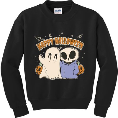 Happy Halloween Cute Monsters Kids Sweatshirt