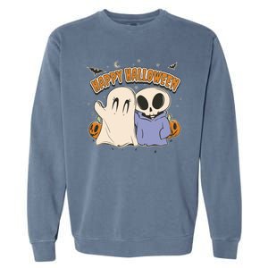 Happy Halloween Cute Monsters Garment-Dyed Sweatshirt