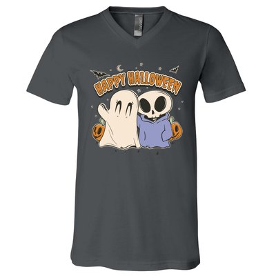 Happy Halloween Cute Monsters V-Neck T-Shirt