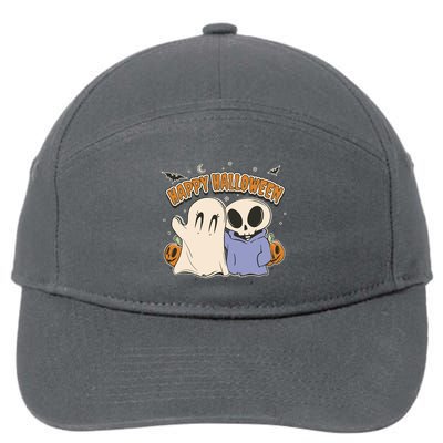 Happy Halloween Cute Monsters 7-Panel Snapback Hat