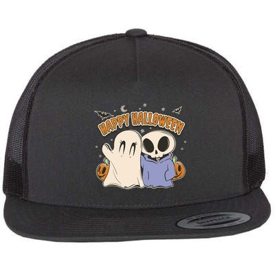 Happy Halloween Cute Monsters Flatbill Hat