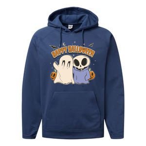 Happy Halloween Cute Monsters Performance Fleece Hoodie