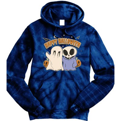 Happy Halloween Cute Monsters Tie Dye Hoodie