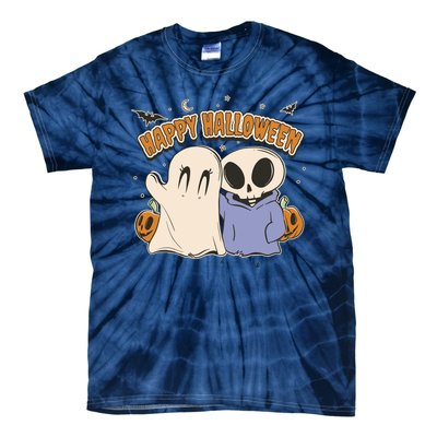 Happy Halloween Cute Monsters Tie-Dye T-Shirt