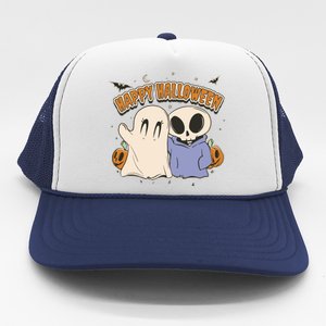 Happy Halloween Cute Monsters Trucker Hat