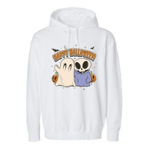 Happy Halloween Cute Monsters Garment-Dyed Fleece Hoodie