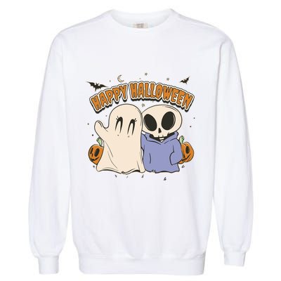 Happy Halloween Cute Monsters Garment-Dyed Sweatshirt