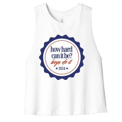 How Hard Can It Be Boy.S Do It 2024 Women's Racerback Cropped Tank