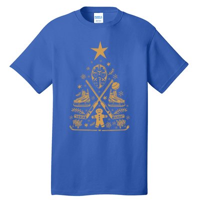 Happy Hockeydays Chrismas Tree Eishockey Great Gift Tall T-Shirt