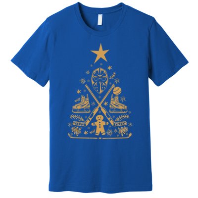 Happy Hockeydays Chrismas Tree Eishockey Great Gift Premium T-Shirt