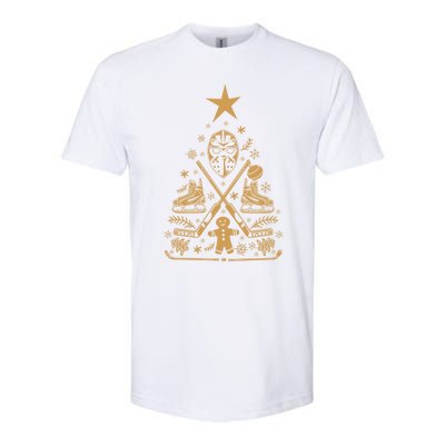 Happy Hockeydays Chrismas Tree Eishockey Great Gift Softstyle CVC T-Shirt