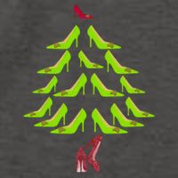 High Heel Christmas Tree Vector Backpack